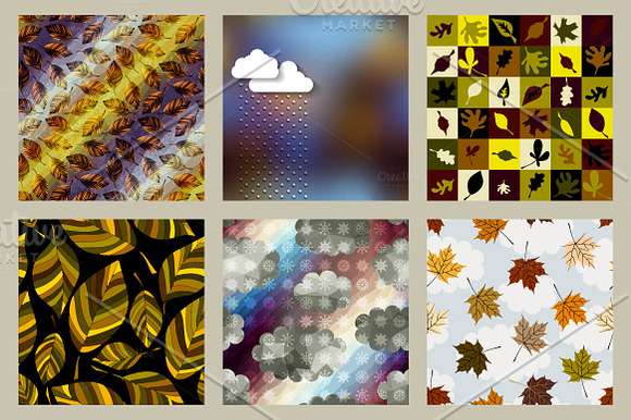 Autumn backgrounds. in Illustrations - product preview 1