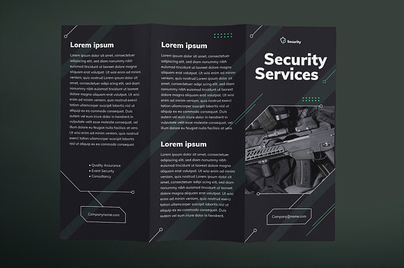 Security Services Brochure Trifold in Brochure Templates - product preview 1