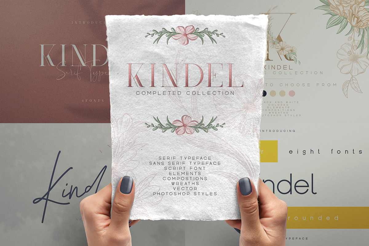Kindel - Completed Collection in Serif Fonts - product preview 8