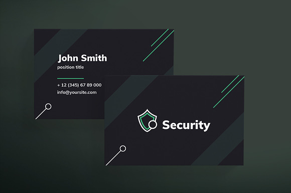 Security Services Business Card in Business Card Templates - product preview 1