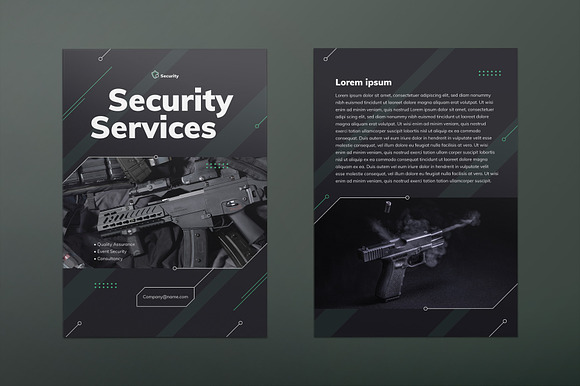 Security Services Print Pack in Invitation Templates - product preview 7