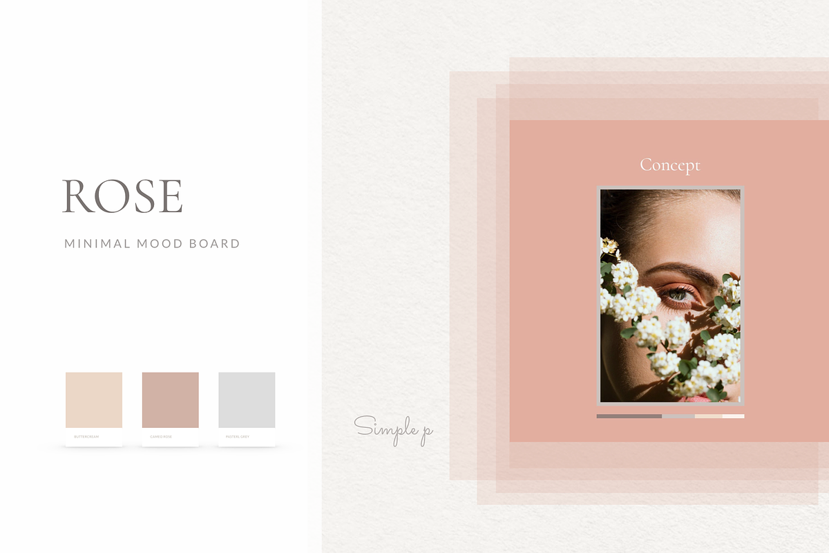 Rose Mood Board Pack in Instagram Templates - product preview 8