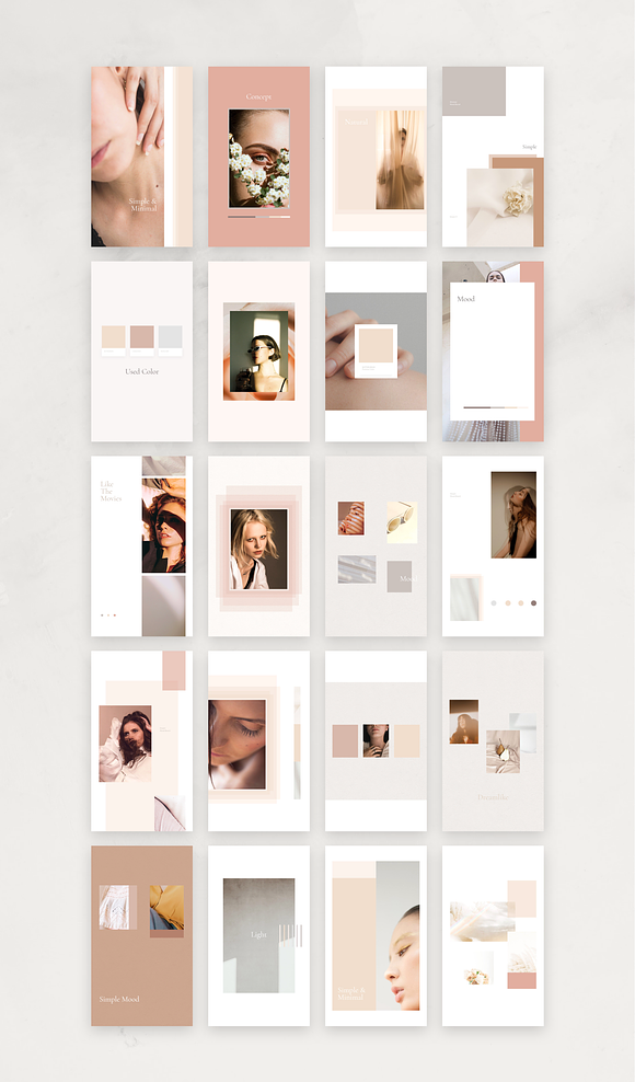 Rose Mood Board Pack in Instagram Templates - product preview 9