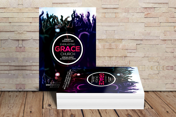 Grace Church Flyer in Flyer Templates - product preview 2