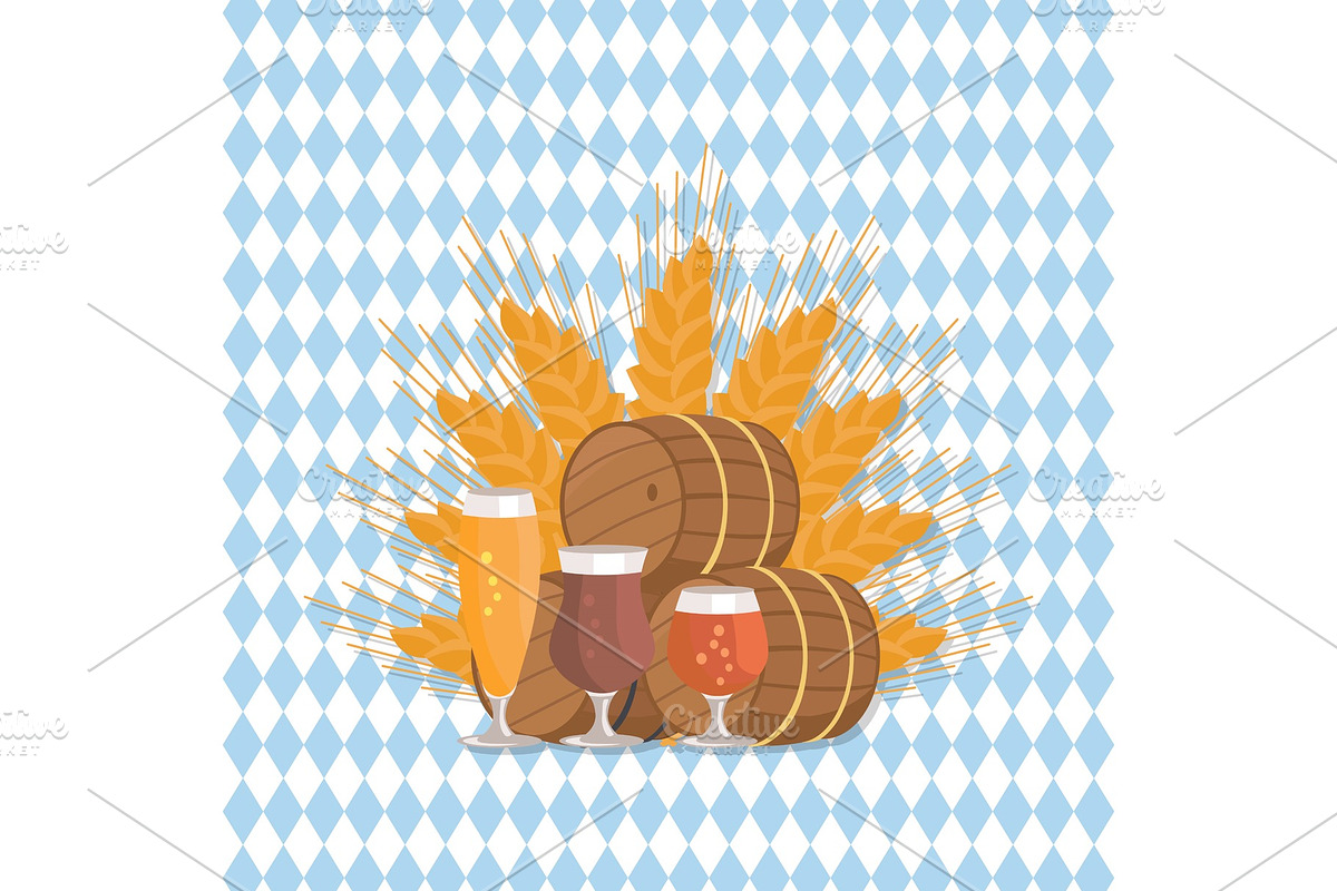 Beer Digustation at Octoberfest in Illustrations - product preview 8