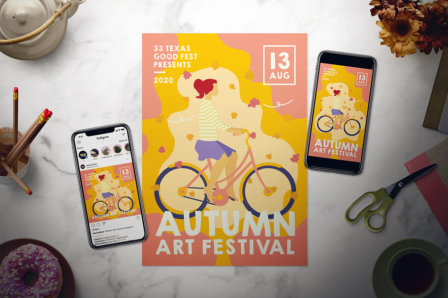 Autumn Festival Flyer Set in Flyer Templates - product preview 8