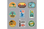 Travel vintage sticker. Summer