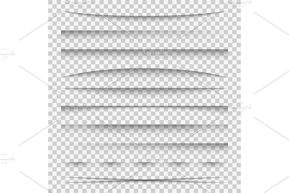 Lines shadow. Paper divider tabs web in Textures - product preview 8