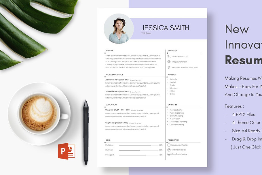 CLEAN RESUME - New Innovations ! in Resume Templates - product preview 8