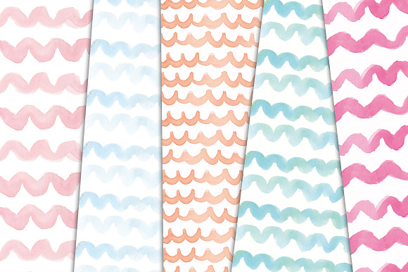 Watercolor Background, Paper in Patterns - product preview 1