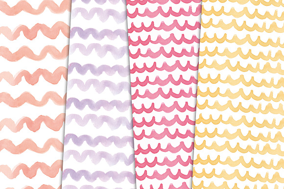 Watercolor Background, Paper in Patterns - product preview 2