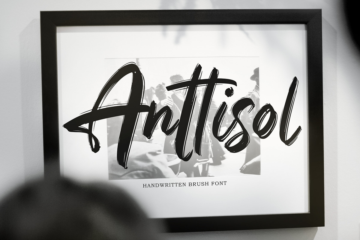 Anttisol - Handwritten Brush Font in Script Fonts - product preview 8