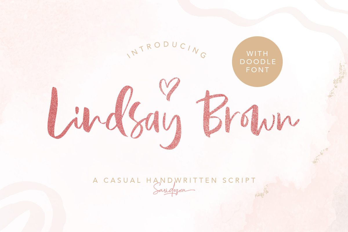Lindsay Brown Script (+EXTRAS) in Script Fonts - product preview 8