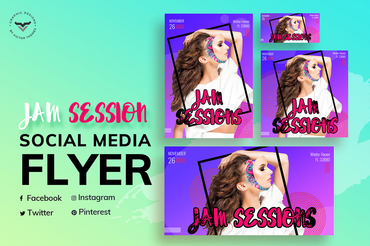 Jas Session Fashion Social Media in Social Media Templates - product preview 8