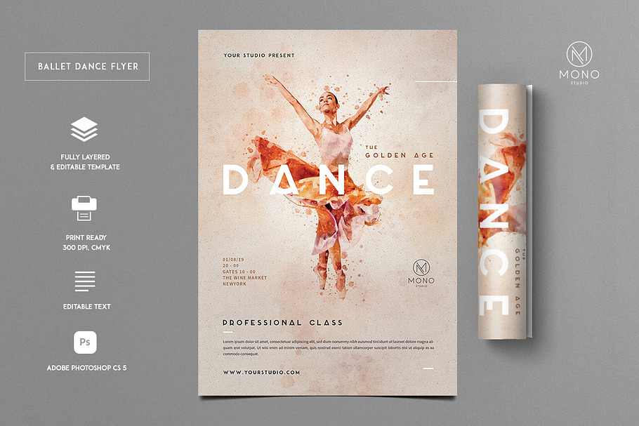 Ballet Dance Flyer in Flyer Templates - product preview 8