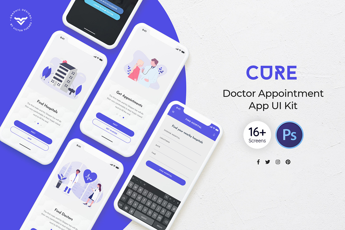 Doctor Appointment Mobile UI Kit in UI Kits and Libraries - product preview 8