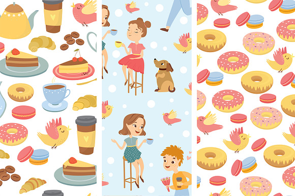 Vector cozy coffee shop in Illustrations - product preview 2