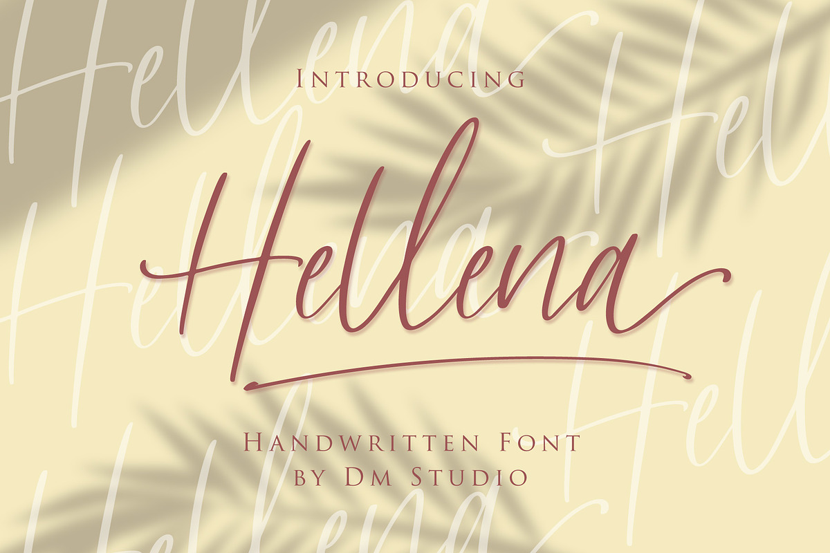 Hellena - Handwritten Font in Script Fonts - product preview 8