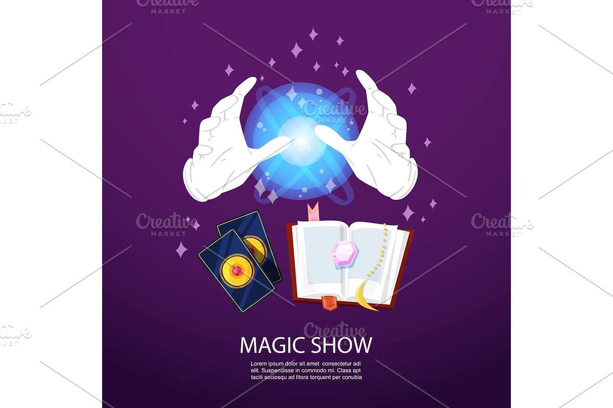 Magic trick and illusionist poster in Textures - product preview 8