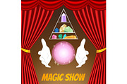Magic Show poster vector template