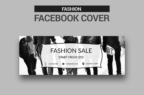 Fashion - Facebook Covers in Facebook Templates - product preview 1