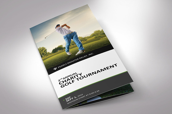 Golf Tournament Brochure Word in Invitation Templates - product preview 1