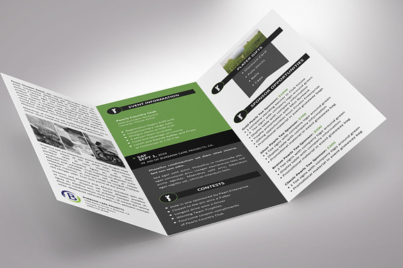 Golf Tournament Brochure Word in Invitation Templates - product preview 7