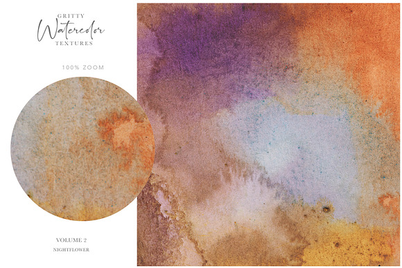 Gritty Watercolor Textures Vol 2 in Textures - product preview 6