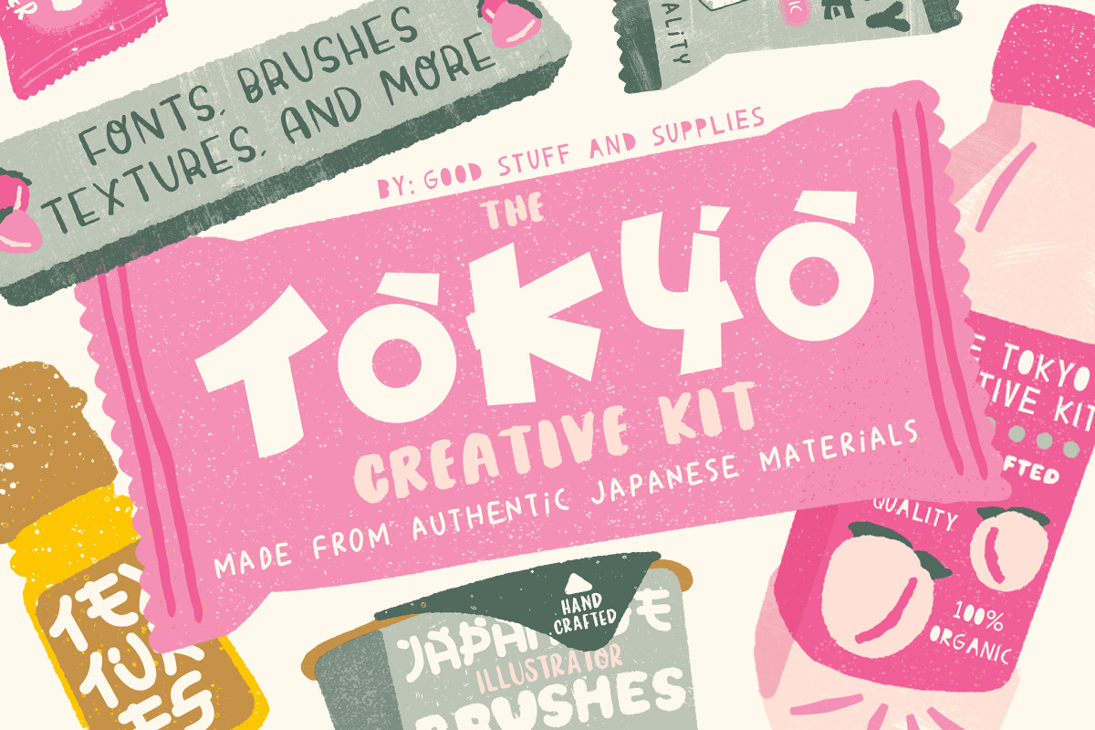 The Tokyo Creative Kit in Display Fonts - product preview 8