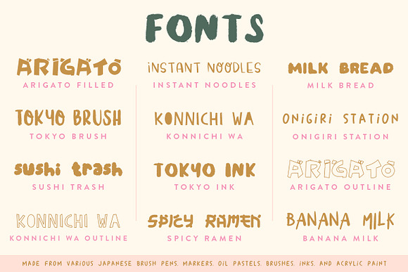The Tokyo Creative Kit in Display Fonts - product preview 3