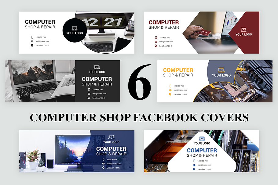 Computer Shop - Facebook Covers