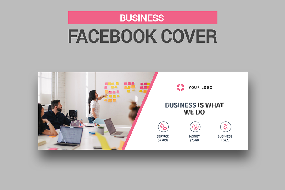 Business - Facebook Cover in Facebook Templates - product preview 8