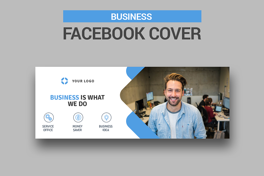 Business - Facebook Cover in Facebook Templates - product preview 8