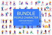 Bundle Flat People Characters