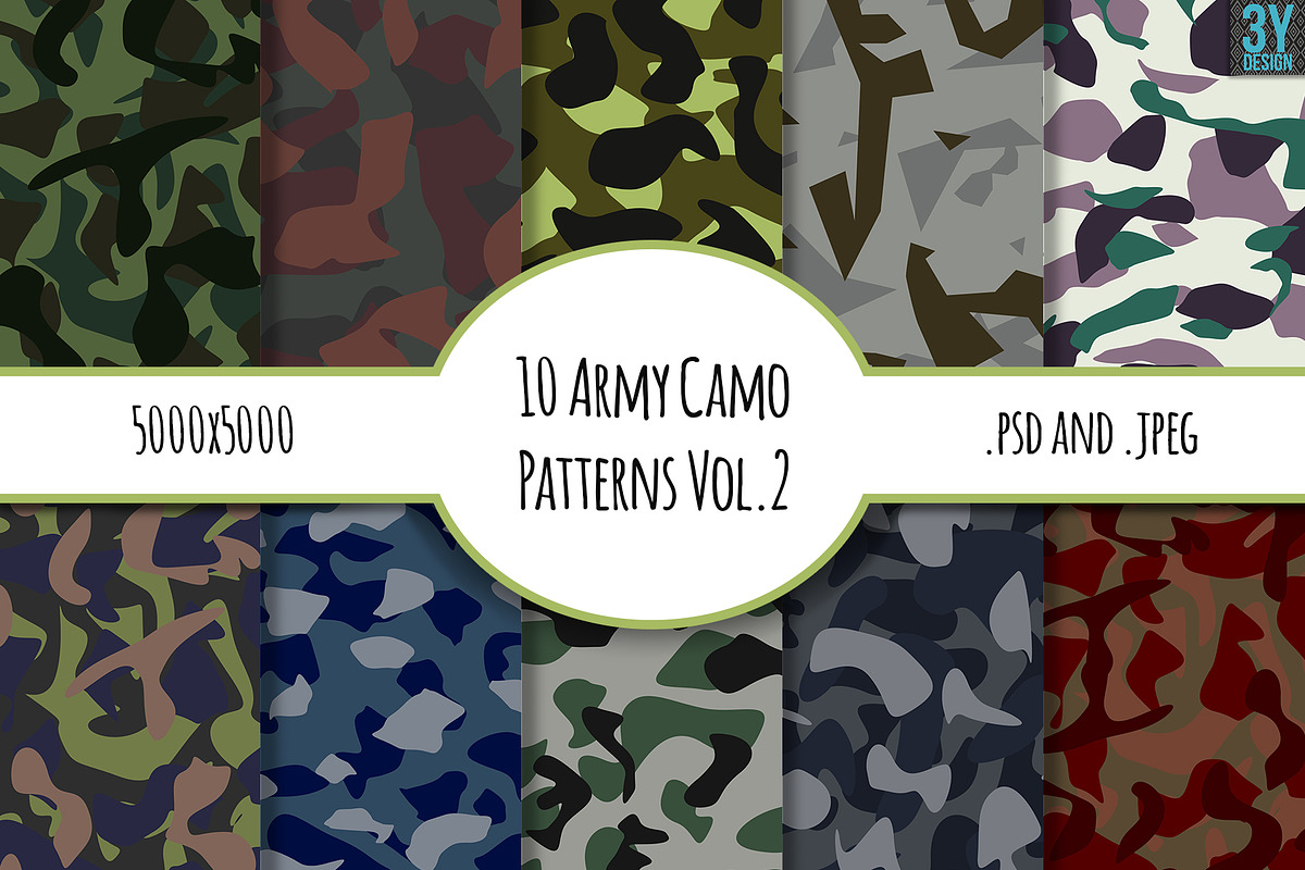 10 Army Camo Patterns Vol.2 in Patterns - product preview 8