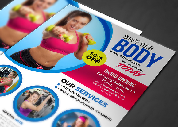 Fitness Flyer in Flyer Templates - product preview 3