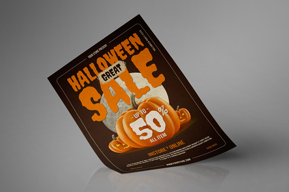 Halloween Sale Flyer in Flyer Templates - product preview 2