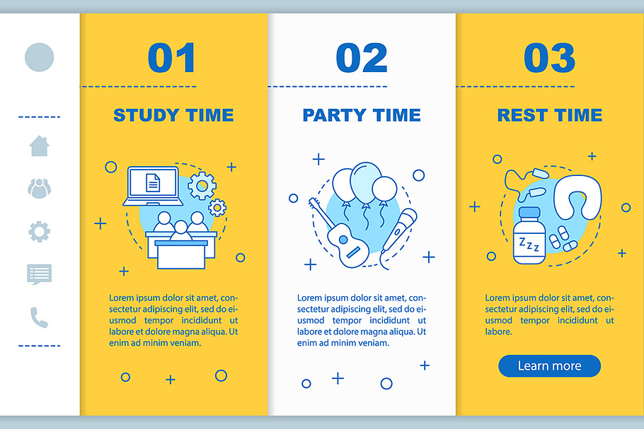 Time management mobile web pages in App Templates - product preview 8