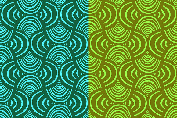Swirling Scales Doodle Pattern in Patterns - product preview 1