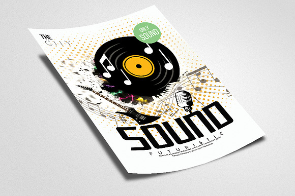 Music Sound Concert Flyer in Flyer Templates - product preview 1
