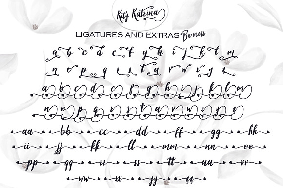 Kity Katrina Script Font in Script Fonts - product preview 11