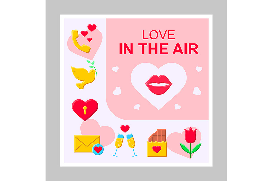 Love in the air social media mockup in Social Media Templates - product preview 8