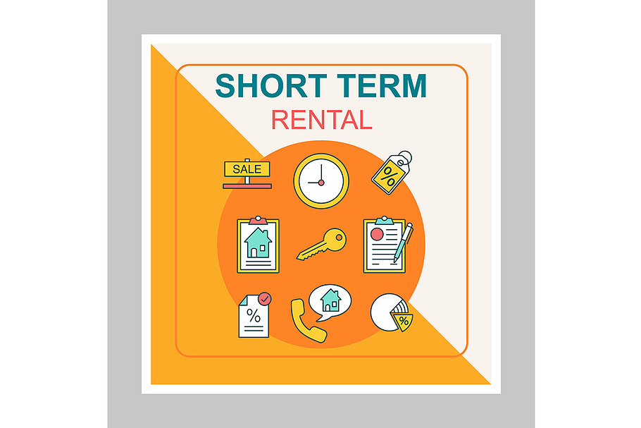 Short term rental social media post in Social Media Templates - product preview 8