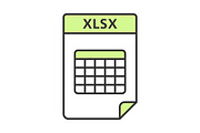 XLSX file color icon