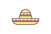 Sombrero color icon
