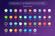 System Icons MIUI 11 PIXEL STYLE