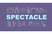 Spectacle word concepts banner