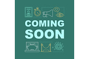 Coming soon word concepts banner