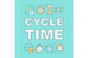 Cycle time word concepts banner