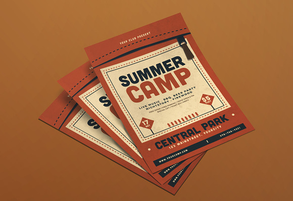 Summer Camp Flyer in Flyer Templates - product preview 1